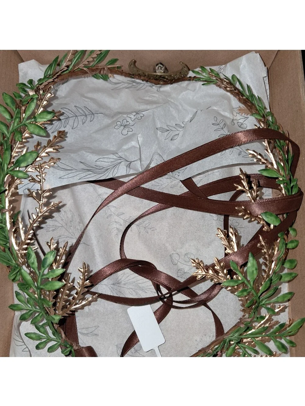 Mostory NWT Forest Fairy Crown Moon Gem Renfaire Headband Elven Crown Cosplay